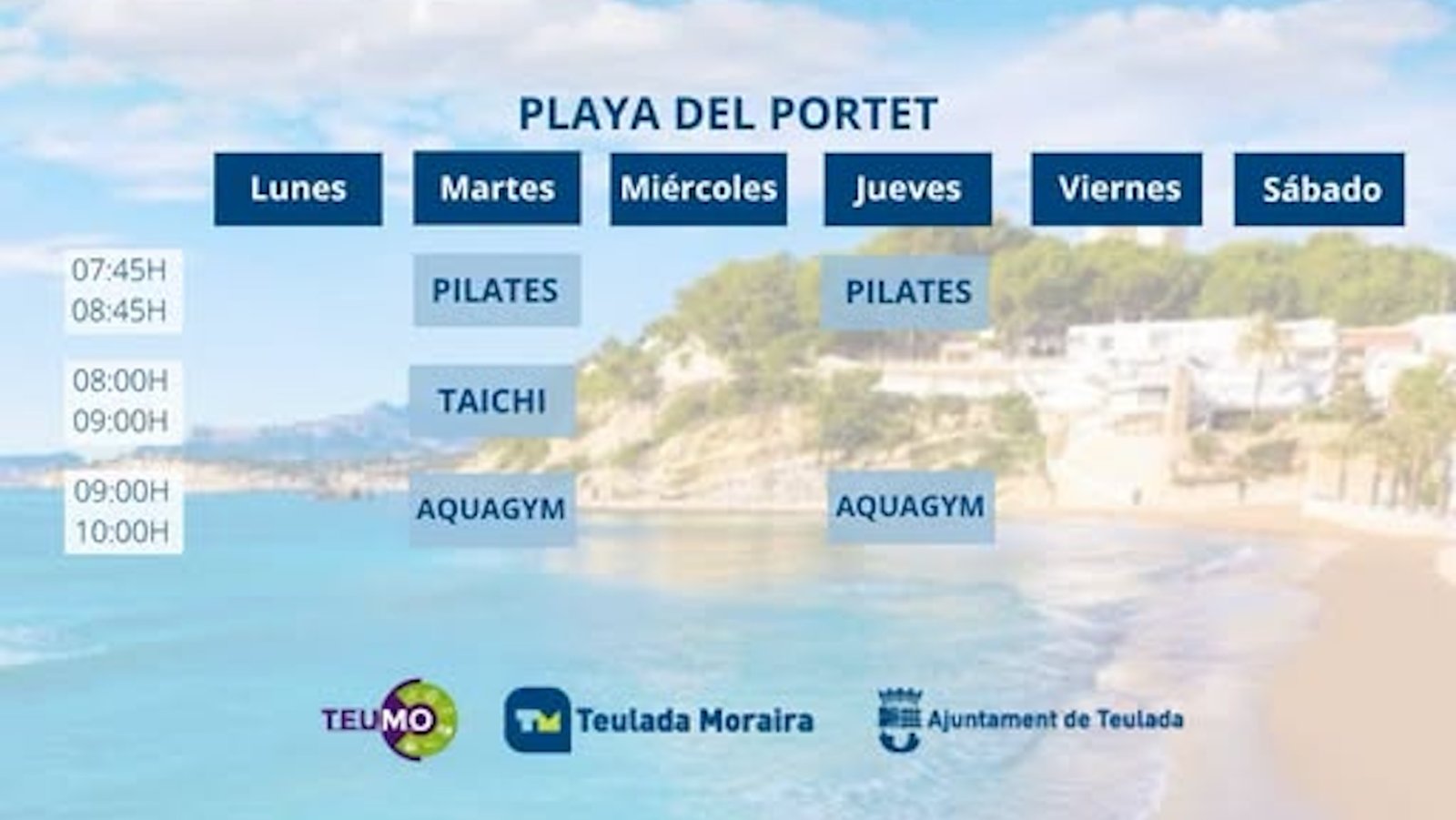 Deportes gratuitos en la playa de Moraira